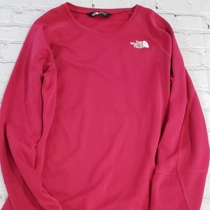 North Face pink long sleeve top small